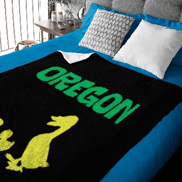 Discover Oregon duck Pullover Baby Blankets