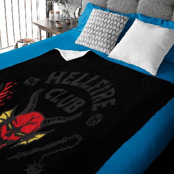 Discover Stranger Things 4 Hellfire Club Logo Baby Blankets Baby Blankets