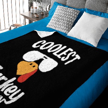 Discover Coolest Turkey In Town Happy Thanksgiving Baby Blankets