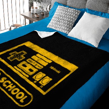 Discover Nintendo NES Controller Old School Gold Graphic Baby Blankets