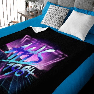 Discover American Horror Story 1984 Neon Grid Logo Baby Blankets