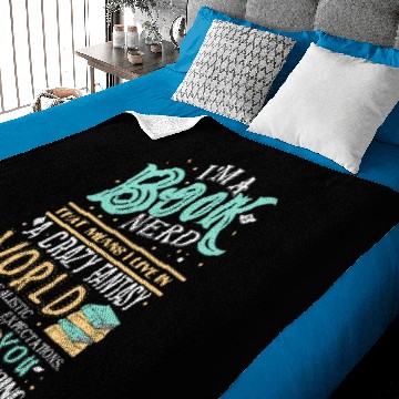 Discover I'm a Book Nerd Baby Blankets
