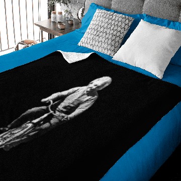 Discover Albert Einstein Riding a Bicycle Baby Blankets