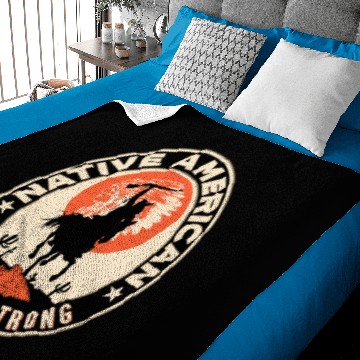 Discover Mohawk Native American Indian Strong Warrior Strong - Mohawk - Baby Blankets