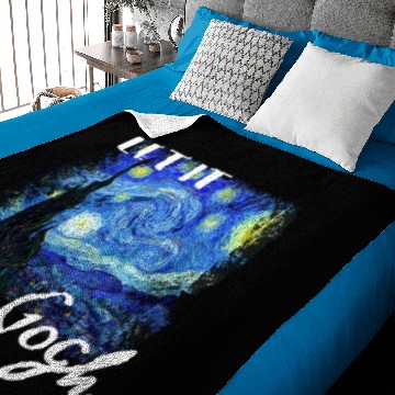 Discover Let It Gogh Starry Night Baby Blankets