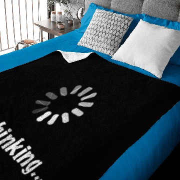 Discover "I'm Thinking" Geek Nerd Computer Programmer Techie Baby Blankets