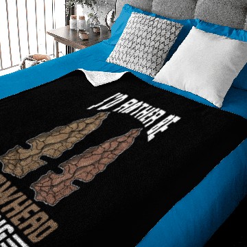 Discover I'd Rather Be Arrowhead Hunting Baby Blankets