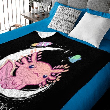Discover Space Axolotl Kawaii Pastel Goth Baby Blankets