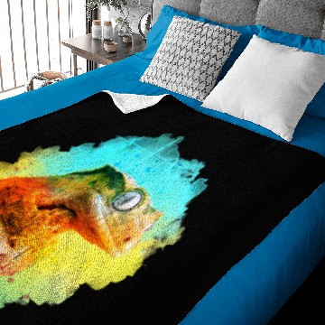 Discover Crested Gecko Watercolor Reptile Keeper Lizard Baby Blankets