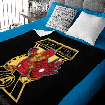 Discover Iron Man Character Badge Baby Blankets