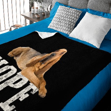 Discover Nope Lazy Bloodhound Baby Blankets