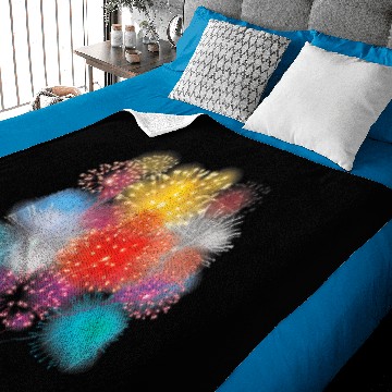Discover Fireworks Pyro Explosion Baby Blankets