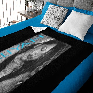 Discover Aaliyah Blue Glowing Logo Pullover Baby Blankets