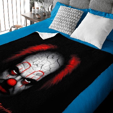 Discover Evil Clown Scary Black Baby Blankets