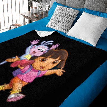 Discover Dora The Explorer Baby Blankets