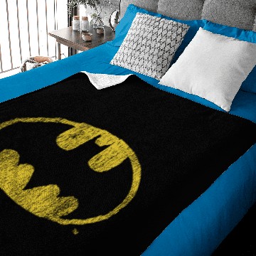 Discover DC Comics Batman Distressed Classic Logo Baby Blankets