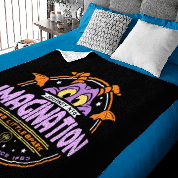 Discover Figment Journey Into Imagination One Little Spark Epcot Dragon Disney Baseball Jerseys Baby Blankets
