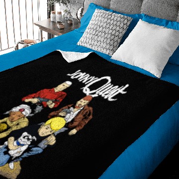 Discover 60s Jonny Quest Tribute with Main Characters Baby Blankets