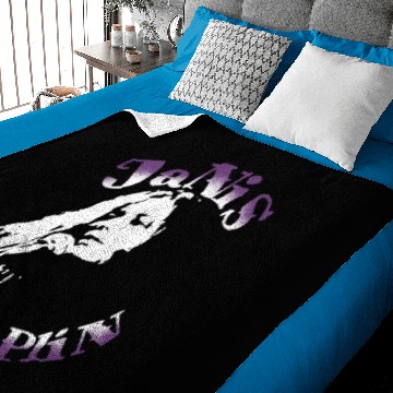 Discover Janis Joplin Rock and Roll Music Baby Blankets