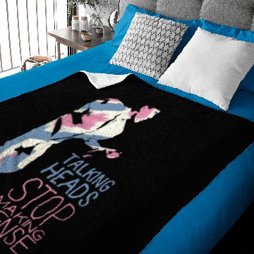 Discover Talking Heads Baby Blankets