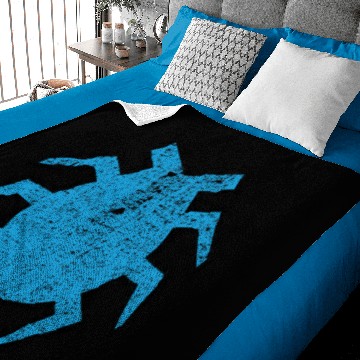 Discover Blue Beetle logo Baby Blankets