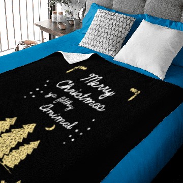 Discover Merry Christmas Ya Filthy Animal Baby Blankets