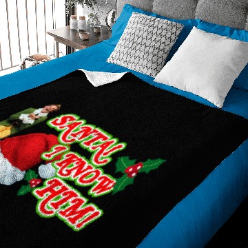 Discover Santa! I Know Him! Baby Blankets