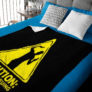 Discover CAUTION SHAPES BEING THROWN PRINTED Baby Blankets