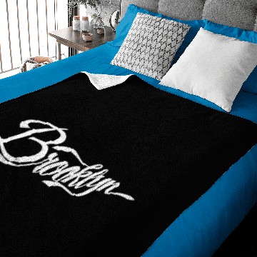 Discover Brooklyn-script NYC New York City Baseball Jersey Baby Blankets