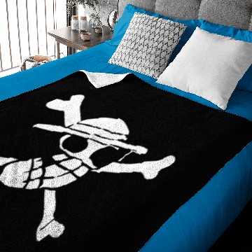 Discover Onepiece Flag Luffy Baby Blankets