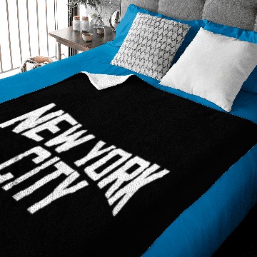 Discover New York City Ringer Baby Blankets