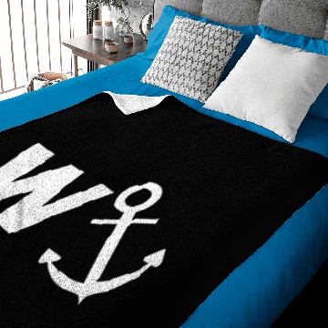Discover W Anchor Funny Pub joke Baby Blankets
