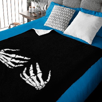 Discover SKELETON HANDS HALLOWEEN FUNNY Baby Blankets