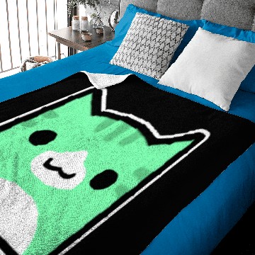 Discover Juniper Geometry Dash icon cat cube Baby Blankets