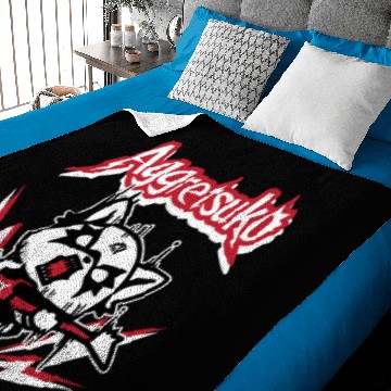 Discover Aggretsuko Rocker Rage Baby Blankets