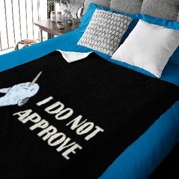 Discover Disapproving Narwhal Baby Blankets