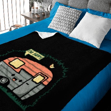 Discover Happy Camper Baby Blankets