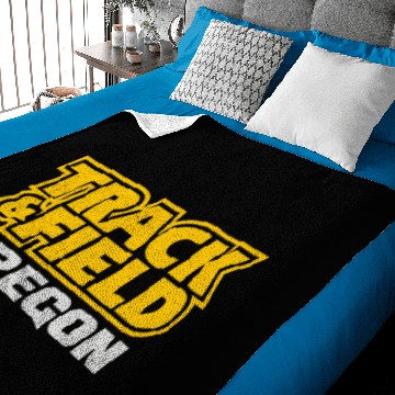 Discover Track And Field Oregon Baby Blankets