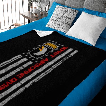 Discover US Army 101st Airborne Screaming Eagles Baby Blankets