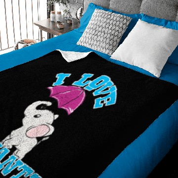 Discover I love elephants Baby Blankets