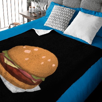 Discover burger. with cheese. Baby Blankets