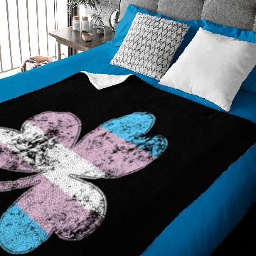 Discover Transgender Shamrock Pride Flag Baby Blankets