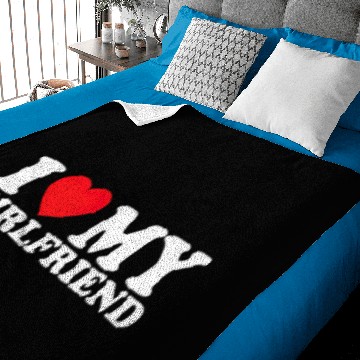 Discover I Love My Girlfriend I Heart My Girlfriend Baby Blankets