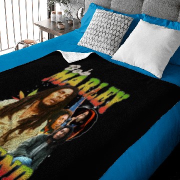 Discover Bob Marley Vintage Baby Blankets