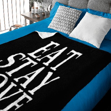 Discover EAT STAY LOVE Baby Blankets