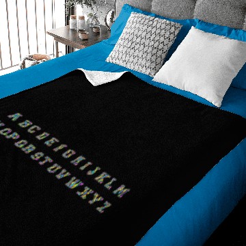 Discover Psychedelic Alphabet Baby Blankets