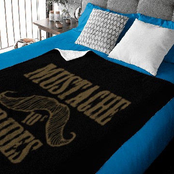 Discover Mustache Rides Baby Blankets
