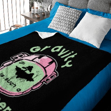 Discover Gravity Funny Baby Blankets