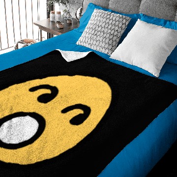 Discover Smiley Face Rolling Eyes Baby Blankets