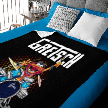 Discover ANIMAL DRUMMER GRETSCH DRUMS Baby Blankets